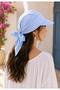 Turquoise Safari Tie-On Visor Hair Bandana, Visor Hat, Trendy Summer Beach Bandana
