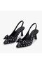 Hco Bowknot Polka Dot Women's Heeled Shoes - 2
