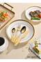 24-Piece Stainless Steel Cutlery Set Kitchen Utensil Western Tableware Gold - 3