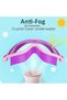 Kids Swim Goggles 2 Pack Anti-Fog Anti-UV Wide View Swimming Goggles Pool Goggles for Kids 3-15 - 3