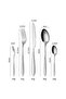 30-Piece Stainless Steel Cutlery Set Kitchen Utensil Western Tableware Silver - 6