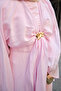 Women's Front Tie Cape Dress Pink - 5
