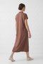 Brown Short Sleeve Polo Collar Dress 3658 - 3