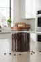 Arow Ecolid 700 ml Glass Jar with Acacia Lid and Line Detail |   Food and Storage Container - 2
