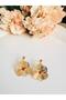 Steel Filigree Flower Earrings 3 cm - 3