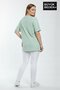 Women's Plus Size Capri Island Printed 3Xl-6Xl Crew Neck T-Shirt Spr26Btsk510-14 - 2