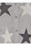 Star Patterned Crew Neck Girls' Cardigan - 2