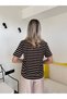 Coffee Ecru Striped T-Shirt - 4