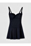 Alita City Lcw Dream Black Plain Women's Swimsuit with a Difference - 5