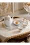 3 PCS Clear Serving Tray with Polished Metal Handles, Wavy Pattern - 2