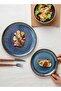 12 Piece Handcrafted Blue Glaze Dinnerware Set - 4
