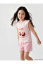 Original Oval Collar Printed Girls' Undershirt 2-Pack - 3