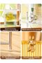 Golden 3.5L Juice Dispenser with Tap & Stand - Premium Water Jug - 8