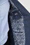 Plaid Slim Fit Mono Collar Men's Jacket Navy Blue - 41497.26Y - 6