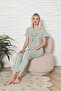 Short sleeve under arm long pajama set - 2