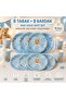 Baby Boy Birthday Party Set Blue Teddy Bear 8 Plates 8 Cups - 3