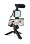 smartphone Vlogging Kit for Starter Video Recording, with Fill Light, Microphone, Tripod, Phone Clip