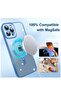 Magnetic Case for iPhone 15 Pro Max [MagSafe] Full Camera Protection Clear Plating Luxury Cover - 4