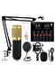 Microphone,Live Sound Card & BM800 Suspension Microphone Kit Broadcasting Recording Condenser Microph