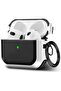 AirPods 3 Case Cover with Keychain Upgraded Armor Shockproof Hard-Shell Protective TPU Compatible for Apple Airpods 3rd Generation Case for Women Men Girls Boys (Front LED Visible)