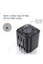 MC-09 Multi-function Universal Travel Adapter Plug (Black) - 5
