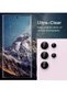 Camera Lens Protector for Samsung Galaxy S23 Ultra 5G 6.8-Inch, 9H Tempered Glass Metal Individual Ring Cover, Easy Installation Tray, HD Clear, Set of 5 - 4