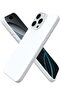 Soft Liquid Silicone Gel Case for iPhone 16 Pro Max - Full Body Shockproof Protection with Matte Finish & Soft Microfiber Lining (White)