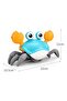 Electric Runaway Crab Crawling Baby Toy With Music And LED Light Up Toddler Interactive Learning Development - 2