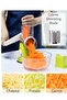 Rotary Cheese Grater, Handheld Vegetables Slicer Cheese Shredder with Rubber Suction Base, 3 Stainless Drum Blades Included - 3