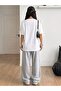 Unisex Pure Love Bear Printed Oversize Tshirt and Baggy Sweatpants - Summer Two-Piece Tracksuit Set - 3