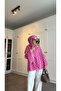 Flounced Sleeves, Polka Dot Chiffon Scarf, Lined Summer Blouse