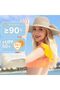 Beach Hats for Women - Beach Hat Womens UPF 50+, Packable Sun Hat Women Roll Up, Wide Brim Straw Hat for Women