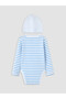 Blue Striped Baby Boy Hospital Discharge Set - 4