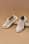 Women JOLIS Memory Foam Slip-On Running Shoes-Taupe\Dgrey - 2