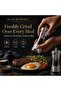 Salt and Pepper Mill Grinder 5 Inch, Acrylic Manual Salt and Pepper Grinder - 7