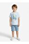 Boy's 2-Piece Printed Summer Top and Bottom Set 4-8 Years 2628