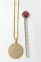 Gold Color Inshirah and Special Design Hilye-I Şerif Written Double Sided 60 cm Rod Thick Doc Chain Stainless Steel Necklace - 4