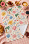 مجموعة مناشف المطبخ الحديثة ذات النمط الرجعي من Sea Breeze Sea Shell Summer Pastel، مكونة من قطعتين، مقاس 35x55 - 2