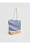 Lcw Accessories Navy Blue Women's Straw Beach Bag - 2