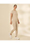 Women Beige Full Length Leggings - 5