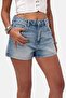 شورت جينز نسائي أزرق 4s6-32 من ماركة Mom Mini Fit - 7