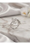 Women's Zircon and Stone Butterfly Model Ring