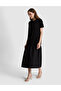 Black A-Line Knitted Dress 50325153-Vr046 - 4