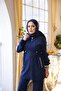Women's Modern Hijab Tracksuit Set with Zipper, Two-Piece Set - 4