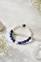 Lapis Lazuli & Moonstone Natural Stone Bracelet |   Feminine Energy, Evil Eye and Confidence Energy
