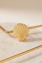 Women's Gold Mini Oyster Acceptable Design Earrings - 2