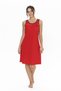 Women's Cotton Summer Nightgown Crew Neck Sleeveless Relaxed Fit Home Dress - 5