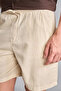 100% Cotton Relax Fit Flexible Waist Bermuda Shorts G4970Ax26Sm - 5