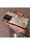 Redmi 13 Compatible Silicone Edge Hard Back Case Couple Phone Case with Floral Pattern - 2