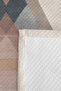 Geometric Beige Modern Young Room Single Pique Set - Powder Gray 160X220 cm Quilted Bedspread - 7